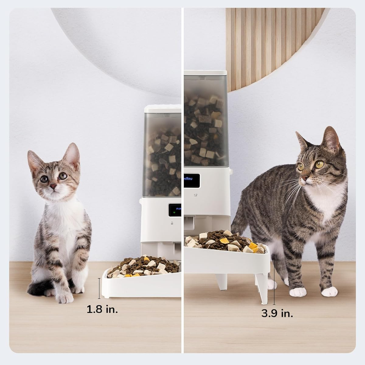 Smart Automatic Pet Feeder - 5L Large Capacity, Dual Bowls, 10 Meals/Day, WiFi Enabled, Freshness Preservation