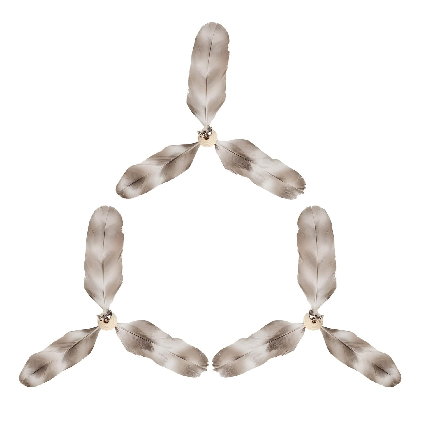 Cat Wand Toy Natural Feather, Cat Toy Feather Replacement (3 PCS Feather Replacement)