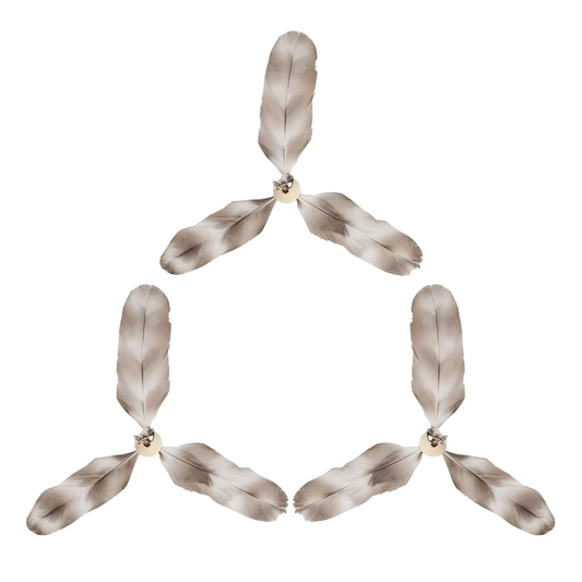 Cat Wand Toy Natural Feather, Cat Toy Feather Replacement (3 PCS Feather Replacement)