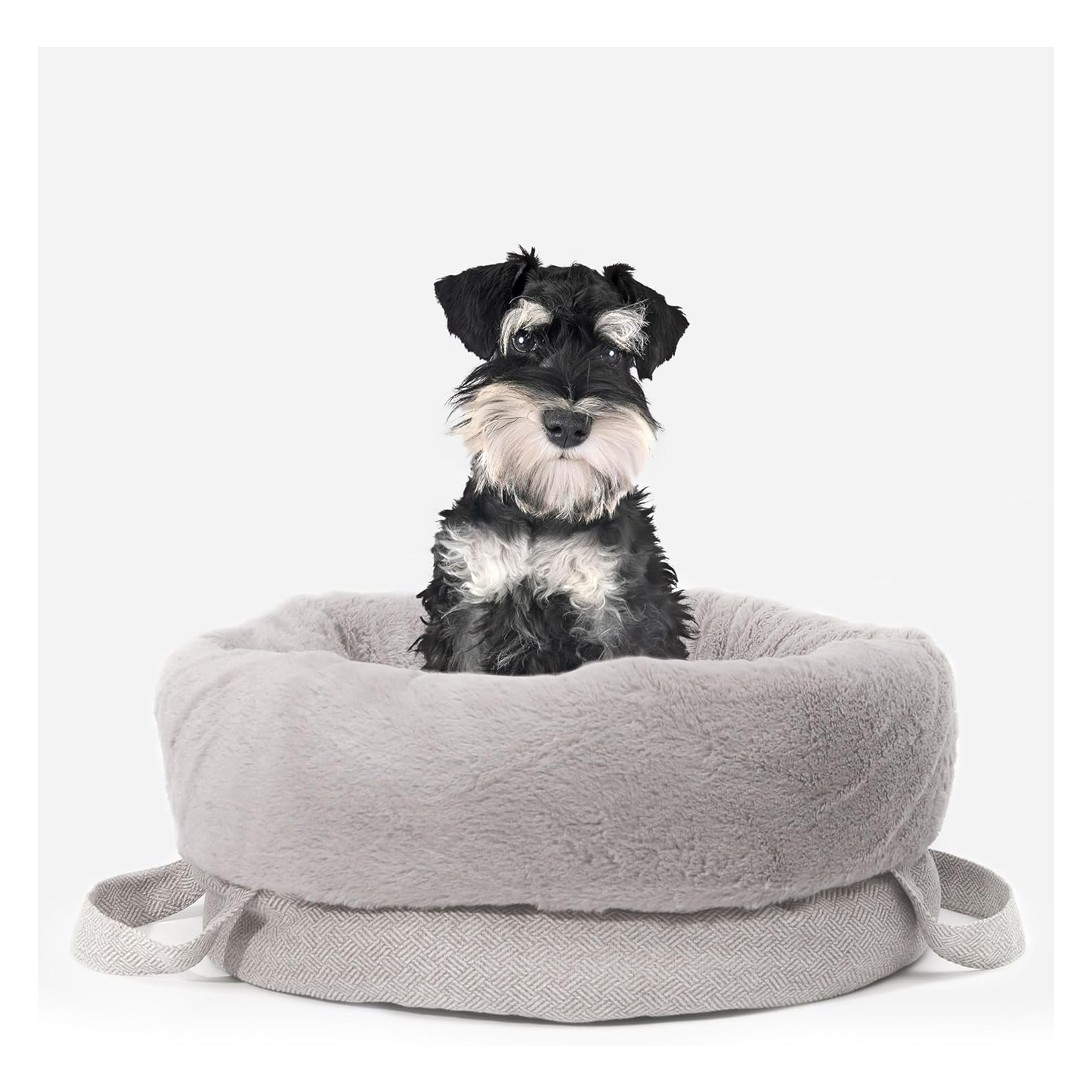 Reversible Cat Bed for Indoor Cats, Deep Sleep Puppy Bed, Multi-Season Kitten Bed, Roomy Small Dog/Bunny Bed