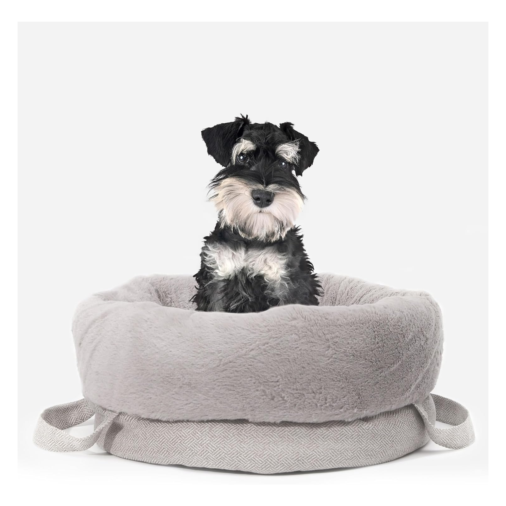 Reversible Cat Bed for Indoor Cats, Deep Sleep Puppy Bed, Multi-Season Kitten Bed, Roomy Small Dog/Bunny Bed