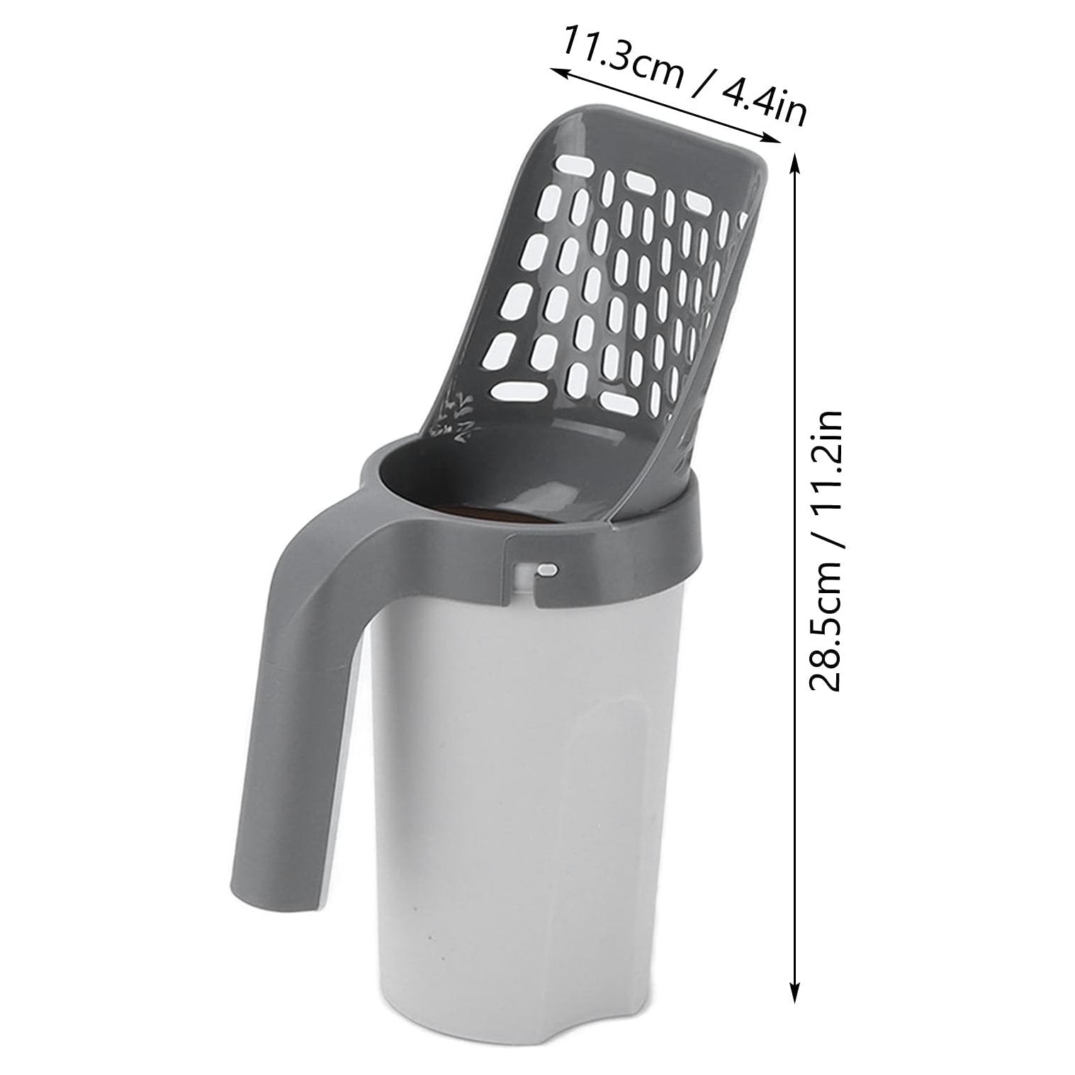 Cat Litter Scooper / Shovel with Waste Bin and Refill Bags, Mess-Free Cleaning