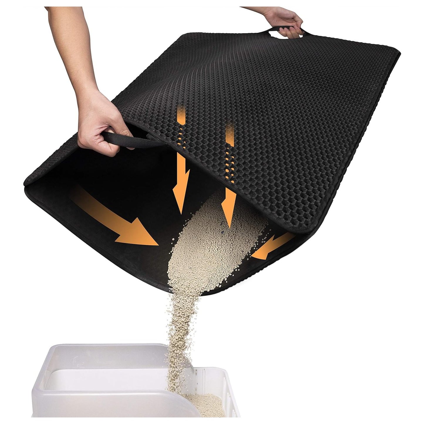 Honeycomb Double-Layer Cat Litter Trapping Mat – Scatter Control, Waterproof, Easy Clean