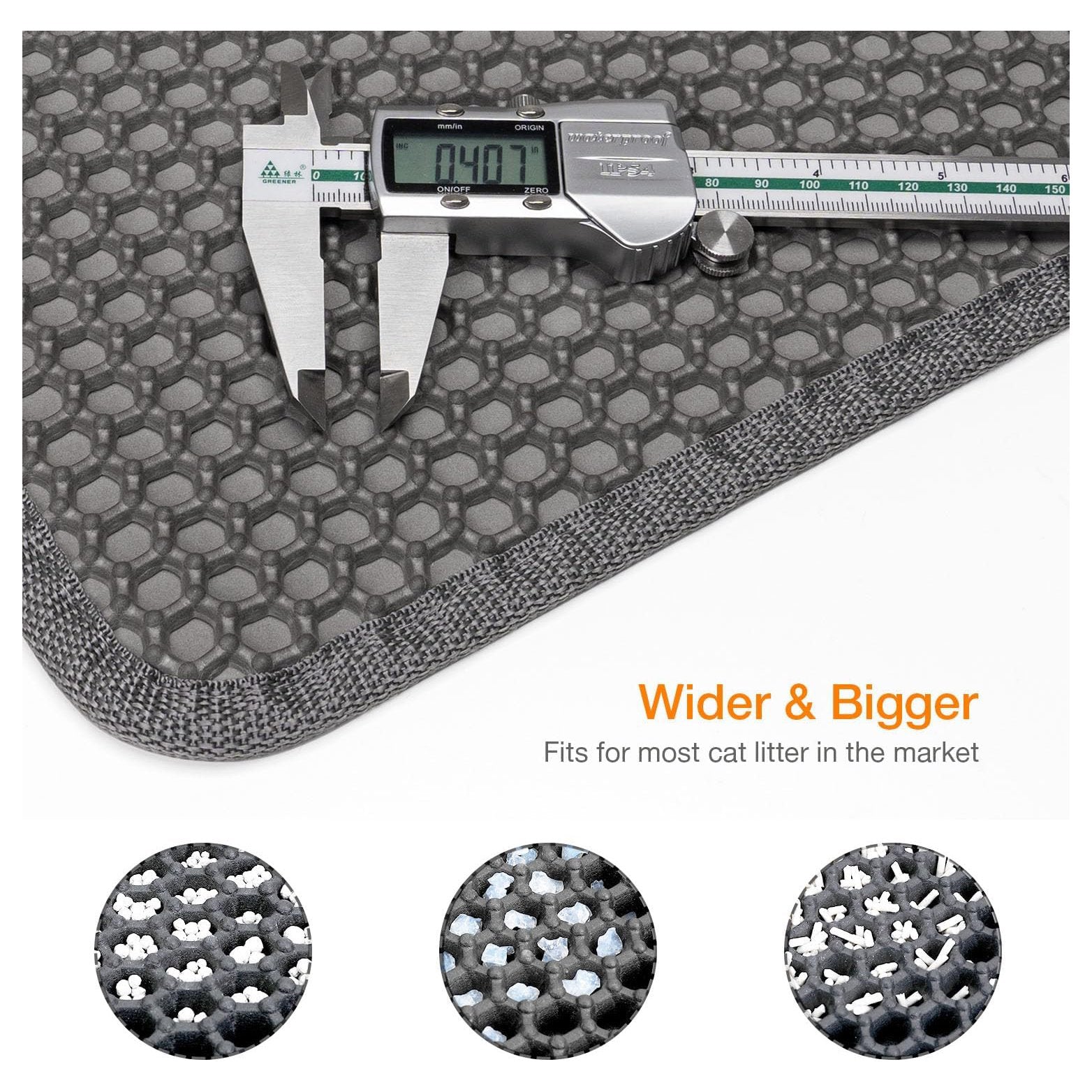 Honeycomb Double-Layer Cat Litter Trapping Mat – Scatter Control, Waterproof, Easy Clean