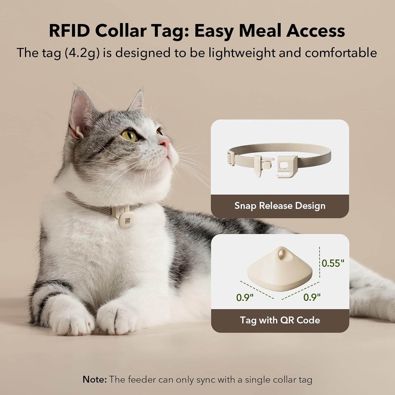 Smart RFID Pet Feeder | One Pet, One Feeder | App-Controlled & Wi-Fi Enabled  pen_spark