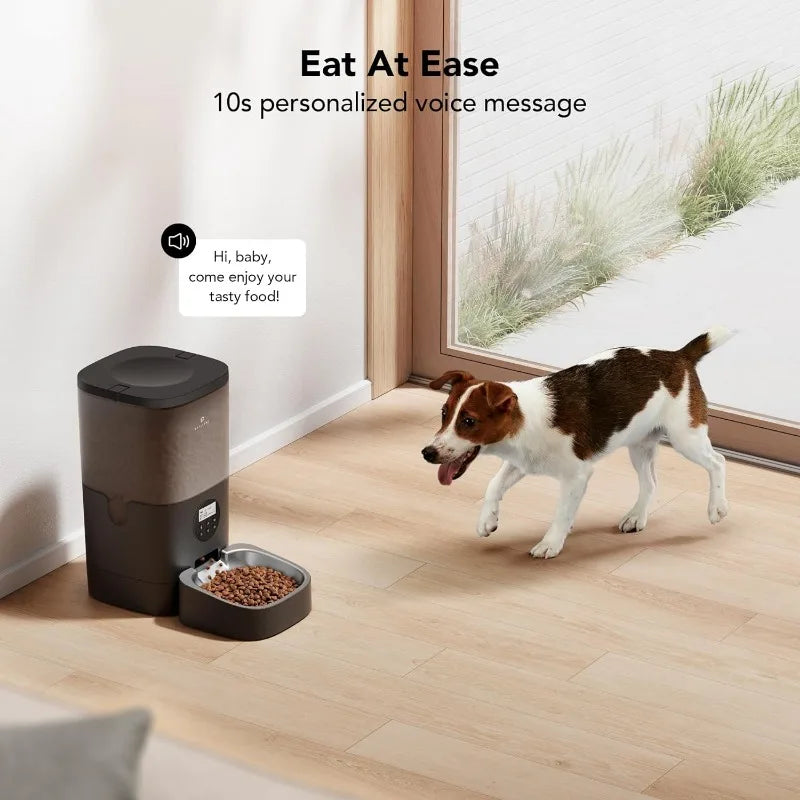 PETLIBRO 6L Automatic Dog Feeder with Timer, Voice Recorder, and Anti-Clogging Design
